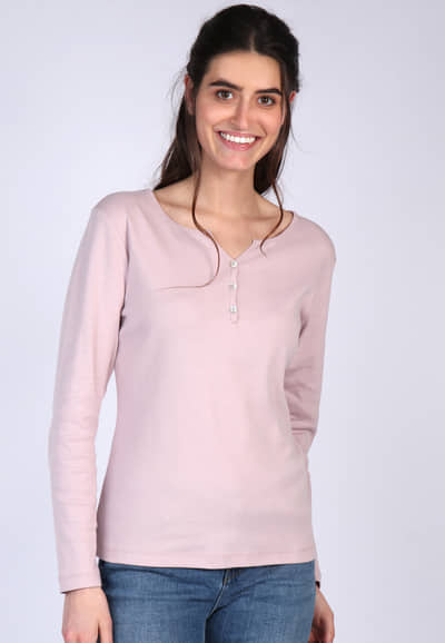 Langarmshirt Denja - rose
