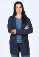 Strickjacke Uta  - indigo