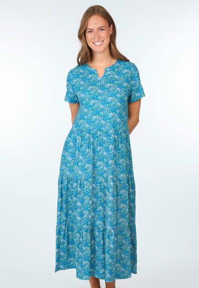 Kleid Moina summer meadow - lapis