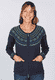 Strickjacke Medi Flower - navy