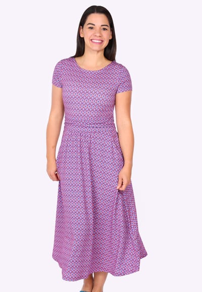 Kleid Malind spring bow - flamingo