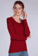 Langarmshirt Malin - wine