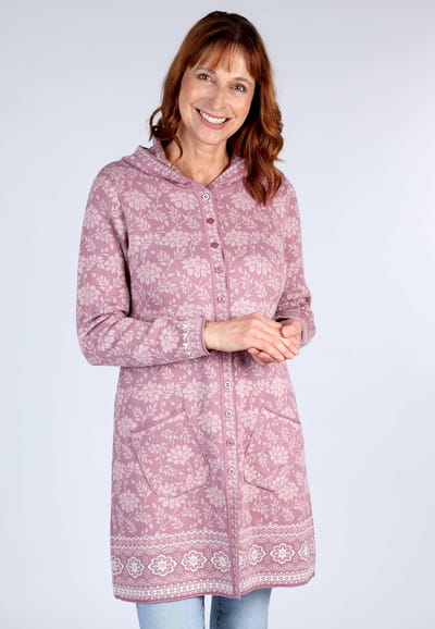Strickmantel Glory  - dusty orchid