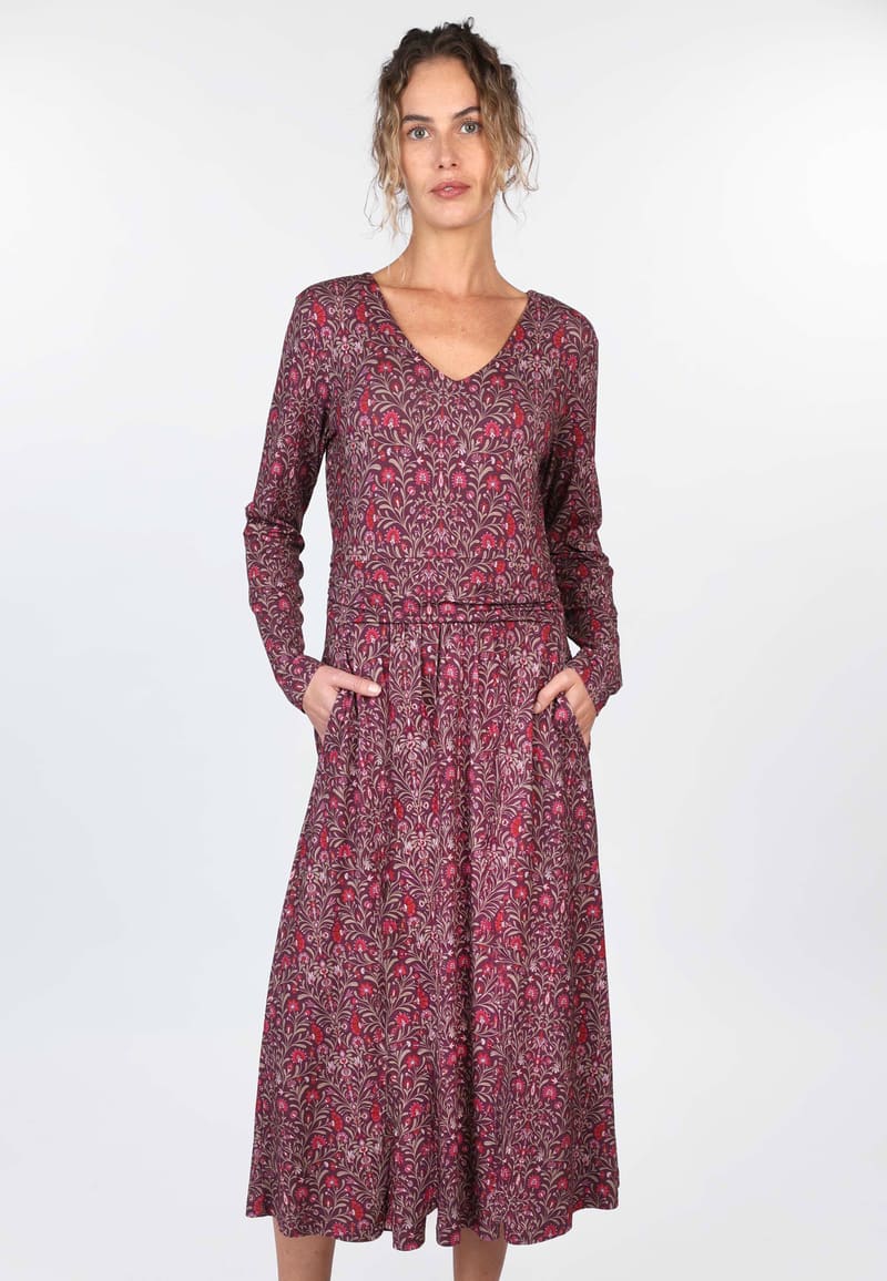 Kleid Malindusa  - plum