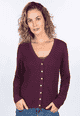 Strickjacke Amily  - plum