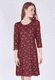 Kleid Remi flower dance - burgundy