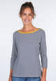 3/4-Arm-Shirt Daria  - navy