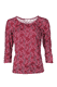 Shirt Penelope asian flower - burgundy