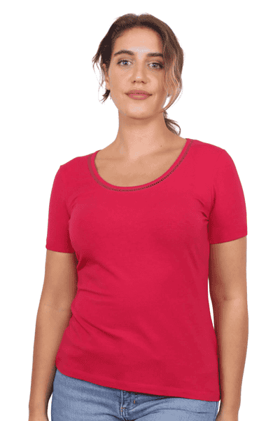 T-Shirt Devie - rubin