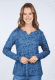 Langarmshirt Adrijana  - indigo