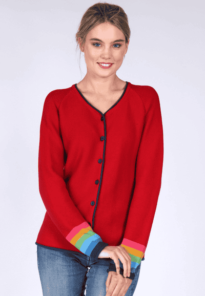 Strickjacke Merve - red