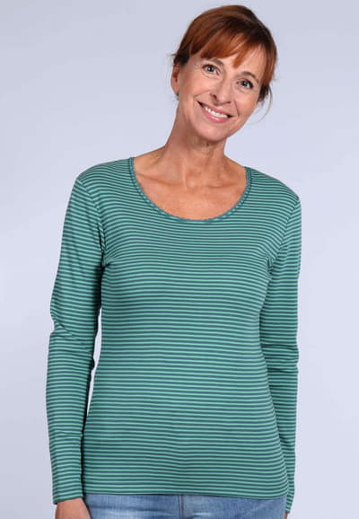Langarmshirt Sandra - bottle green
