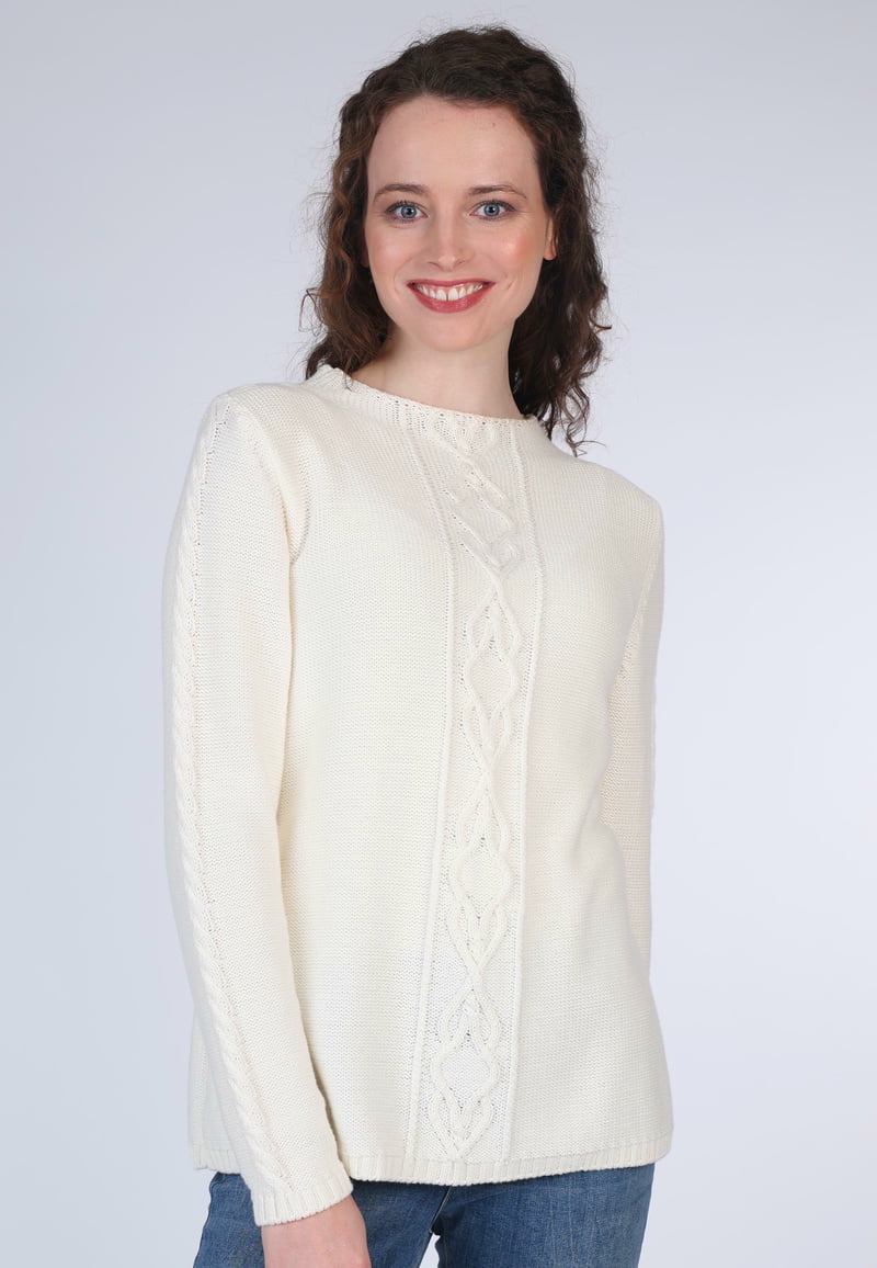 Strickpullover Dorit solid - ivory