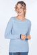 Langarmshirt Kajsa stripes  - swedish blue