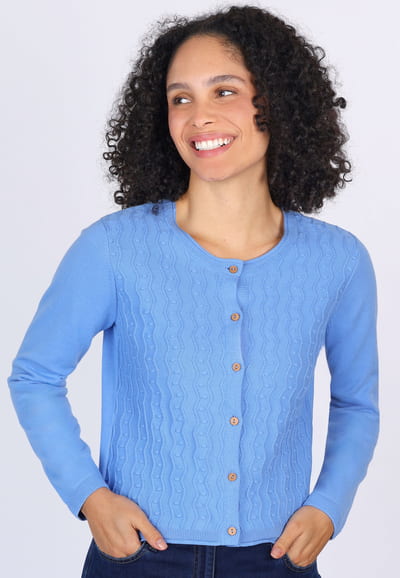 Strickjacke Manola - cornflower