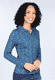 Bluse Eltje little flower  - indigo