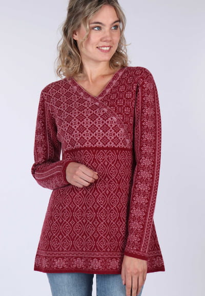 Strickpullover Domi - wine