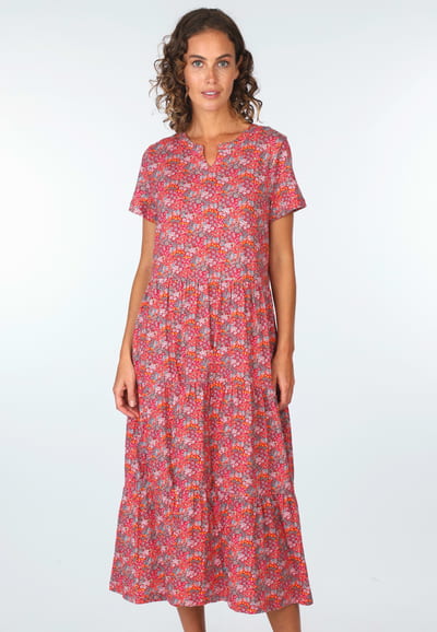 Kleid Moina summer meadow - rubin