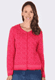Strickjacke Hedie  - cerise