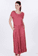 Kleid Malind Tulip Bow - rubin