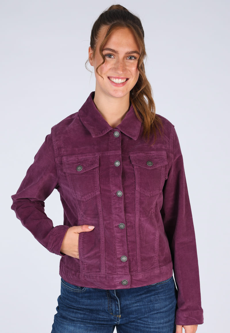 Cordjacke Nojelle - plum