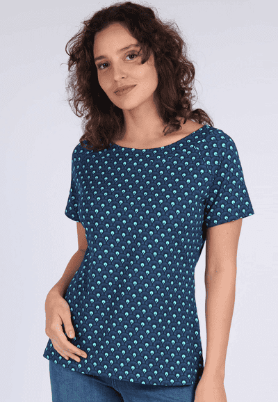 T-Shirt Zoe spring bow - navy
