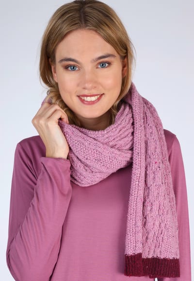 Strickschal Safira solid - purple