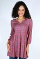 Tunika Derigina paisley - raspberry